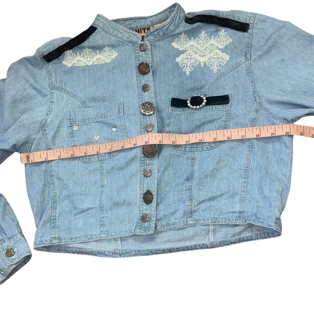 Vintage Double Denim Cowgirl Western Skort Set Women’s Sz S - M Castal Cowgirl - Picture 10 of 16